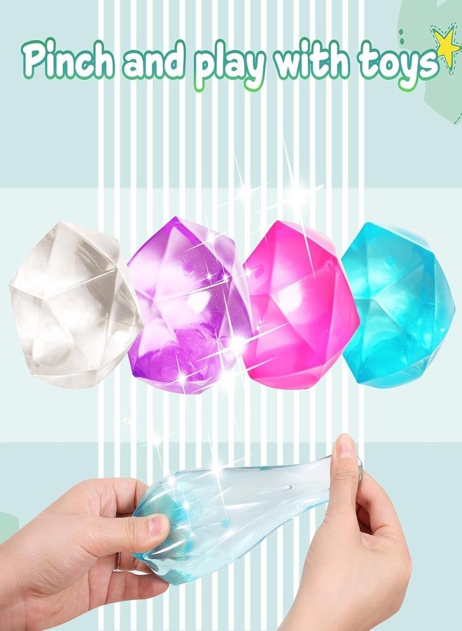 GOMNIK مكعب ثلجي إسفنجي لتخفيف التوتر - لعبة سكرية ماسية بطيئة الارتفاع لتخفيف القلق وتمرين اليد - متعة مهدئة للأطفال والكبار (برتقالي) - Image 2